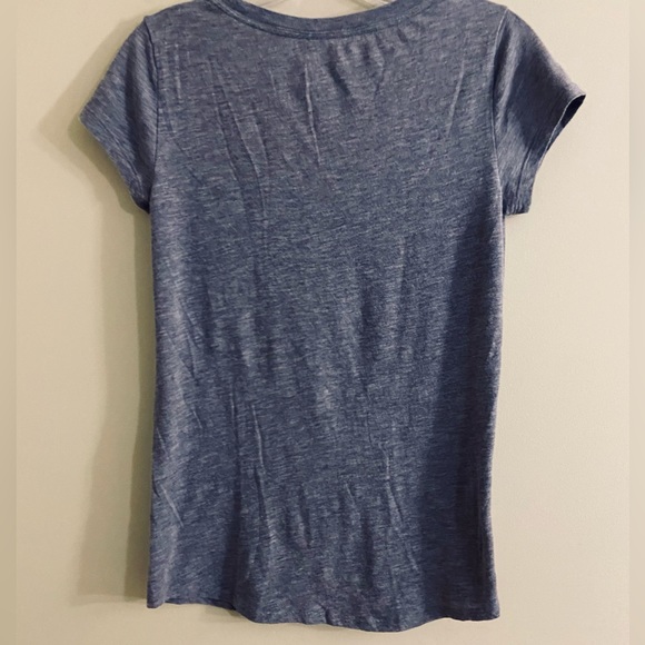 PINK Victoria’s Secret Light Grey Short Sleeve Scoop Neck Pajama Top Size Small - Picture 3 of 4